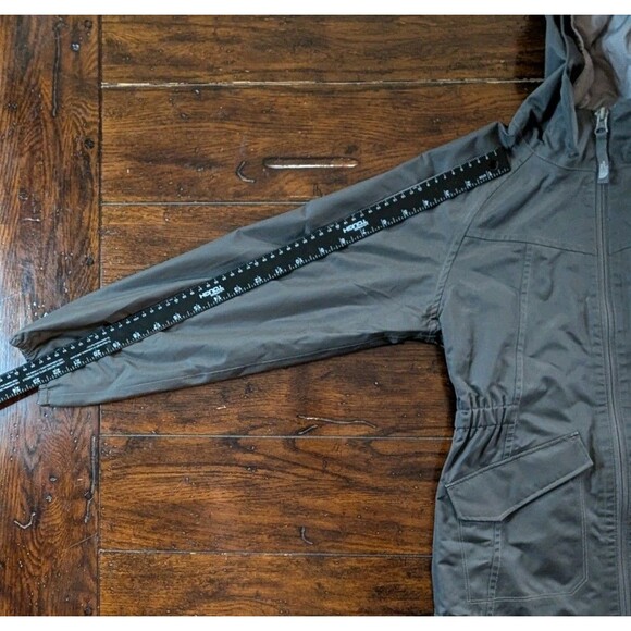 The North Face Jacket Girl's M (10-12) DryVent Gray Full Zip Hooded - Picture 7 of 15